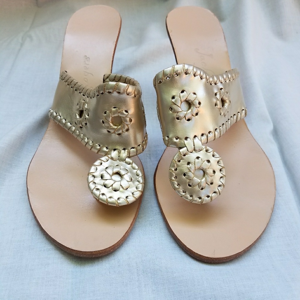 PRICE DROPPED!  Jack Rogers Hi Wedge- Platinum